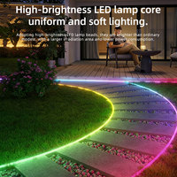Bande lumineuse flexible pour décoration de voiture 5V, 5M, RGB, couleurs variées, contrôle par application, néon doux, lampe LED d'ambiance intérieure