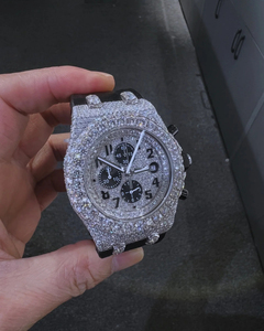 Reloj de Diamantes Moissanite con Incrustaciones de Diamantes al por Mayor, Precio Directo de Fábrica, Estilo Hip Hop, Reloj de Regalo de Compromiso - Product Image 5