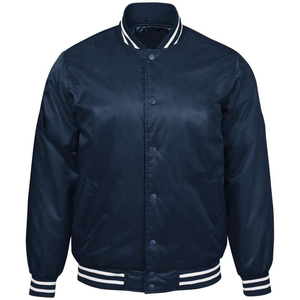 แจ็คเก็ตบอมเบอร์ผู้ชายไซส์ใหญ่แบบลำลองสั่งทำพิเศษ ขายส่ง OEM ผ้าขนสัตว์คุณภาพสูง กันลม - Product Image 3