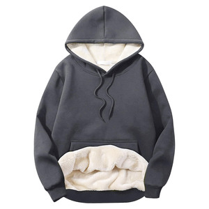 Pull-over à capuche surdimensionné pour hommes avec logo brodé personnalisé Sweat-shirt à capuche en coton mélangé de haute qualité Basics Streetwear Puff Printing Logo Fleece - Product Image 1
