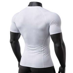 Mens Fitness Short Sleeve T <b>Shirt</b> Quick-dry Gym Clothes Breathable Training Wear Bodybuilding Tight <b>Compression</b> <b>Shirts</b> - Product Image 2