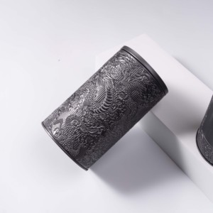 Vòng kim loại Canister nắp có thể Hộp nhà bếp container cà phê kẹo gia vị Bạc Bánh quy giòn tins - Product Image 5