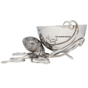 Bol de service décoratif en émail imprimé plaqué or en forme de pomme en métal aluminium de qualité supérieure, entièrement fait à la main - Product Image 3