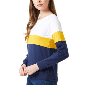 Pakistán Fabricación Color sólido Mujeres Sudaderas Logotipo impreso personalizado Casual transpirable Mujeres Sudadera - Product Image 4