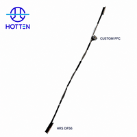Câble coaxial micro personnalisé HRS DF56 pour assemblages de drones et caméras stabilisées, câble de caméra de drone