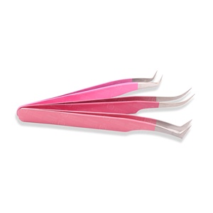 Fabricant et fournisseur en gros de pinces à extensions de cils en acier inoxydable, marque privée, élasticité - Product Image 3