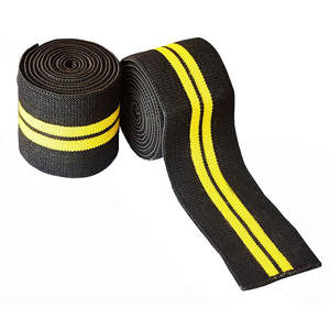 2025 alta calidad ajustable gimnasio Fitness compresión rodilleras suave transpirable grueso poliéster algodón protección profesional - Product Image 2