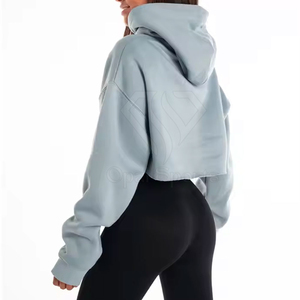 Las Mejores Sudaderas Cortas Deportivas de Invierno para Mujer, Hechas a Medida, Ropa de Gimnasio y Entrenamiento, Fabricantes Pakistaníes de Sudaderas con Capucha para Gimnasio - Product Image 2
