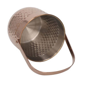 ถังน้ำแข็งเหล็กและทองแดงทำด้วยมือออกแบบได้เองผู้ผลิตและส่งออกที่เป็นเอกลักษณ์ทำด้วยมือ - Product Image 2