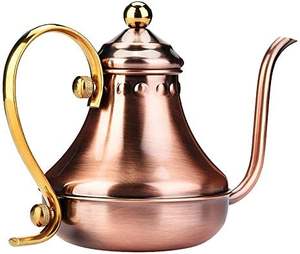 Cafetière décorative en cuivre faite à la main avec une finition unique et une touche historique parfaite pour la cérémonie et la décoration du café - Product Image 2