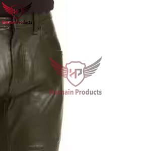 Premium Pakistani-Made Venta al por mayor de cuero de vaca Pantalones de motocicleta para hombres Pantalones de cuero pakistaníes Pantalones de cuero al por mayor - Product Image 5