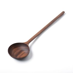 Cuillère en bois lisse en teck, ustensiles de cuisine en bois, cuillères en bois pour la cuisine, la maison, à prix avantageux - Product Image 3