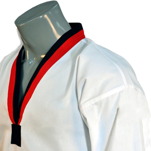 Uniformes de Taekwondo de haute qualité avec logo personnalisé, respirants, 100% coton, pour adultes, prix d'usine, vêtements d'arts martiaux, service OEM - Product Image 4