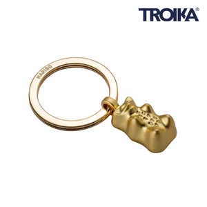 Portachiavi Personalizzato HARIBO Goldbr in Metallo, Gadget Personalizzabile in Colore Oro - Product Image 1
