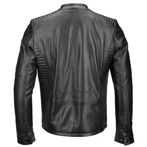 Nouvelle veste de moto en cuir pour homme, coupe-vent et anti-chute, pour la course et la conduite hivernale - Product Image 3