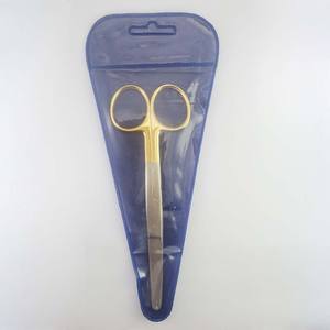 กรรไกรผ่าตัดสีเงินคุณภาพดีที่สุด ขนาด 11 ซม. (ปลายทู่/ปลายทู่) ชุดเครื่องมือสแตนเลสสตีล คลาส 1 ได้รับมาตรฐาน CE ISO13485 - Product Image 5