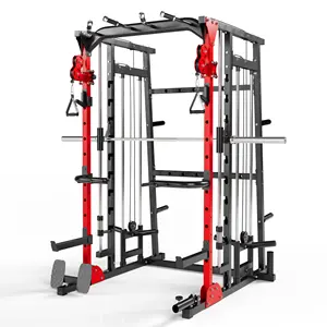 Équipement d'entraînement de fitness multifonctionnel complet Smith Squat Machine Power Rack