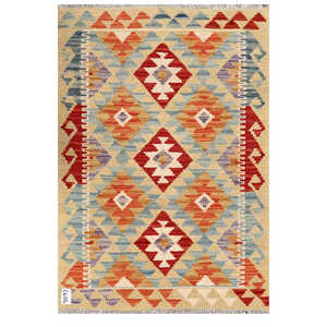 พรมอิมาโกะ ไมมานา อัฟกานิสถาน คิลิม ขนาด 117 x 80 ซม. พรมปูพื้นแบบดั้งเดิมและชุดพรม - Product Image 1