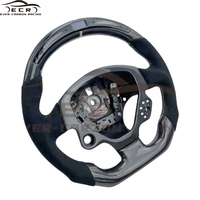 Ever-Carbon Racing ECR Design personnalisé Volant en fibre de carbone en cuir suédé pour volant Ferrari