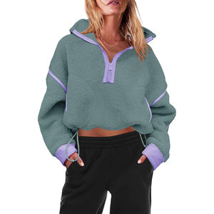 Sudadera con capucha de Invierno para mujer, suéter suave y transpirable de lana para estudiante, Sudadera con capucha gruesa de lana suelta para otoño para mujer - Product Image 6