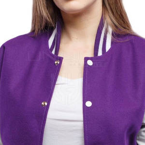 Wholesale Price Women Lettermen Jackets Custom Design Women Lettermen Jackets Oem Service Women Lettermen Jackets - Product Image 5