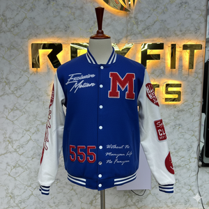 Nouveau Style Meilleur Matériel Brodé Laine et Soie Veste pour Hommes avec Fermeture à Bouton Couvert versity vestes Lettermen vestes - Product Image 1