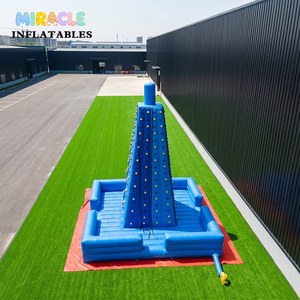 Parete d'Arrampicata Gonfiabile Commerciale con Tappeto di Atterraggio di Sicurezza per Parchi Avventura ed Eventi a Noleggio - Product Image 5