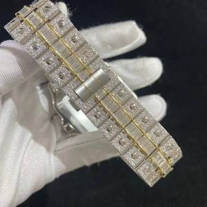 Montre moderne à cadran romain, coupe baguette VVS, moissanite, diamant, mécanique, automatique, mode hip hop pour hommes au meilleur prix - Product Image 5