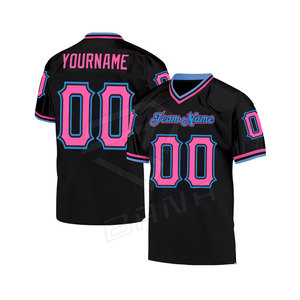 Meilleur Design Maillot de Football Américain Personnalisé Chemises Hautes Propre Logo Vente en Gros Pas Cher Blanc Sublimation Court Respirant - Product Image 1