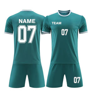 Sublimación de secado rápido de media manga equipo adulto poliéster hecho Slim Fit Club entrenamiento uniforme de fútbol conjunto con nombre de equipo personalizado - Product Image 4