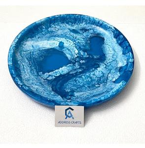 Assiettes à fruits décoratives en résine écologique de style américain moderne, grandes et fantaisie, de haute qualité, fabriquées à la main, plateaux de service - Product Image 6