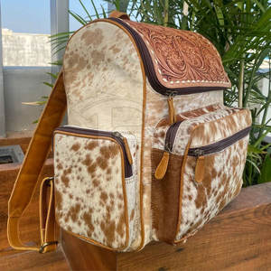 2025 nouveau Design professionnel en cuir de vachette Nappy sacs confortables en cuir de vachette Nappy sacs - Product Image 2