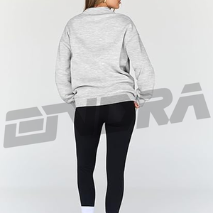 À la mode reine femmes surdimensionné sweat à manches longues col roulé pull haut polaire coupe ample doux décontracté automne hiver streetwear - Product Image 4