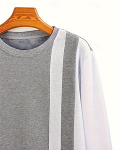 สเวตเชิ้ตฤดูหนาวของผู้ชาย2ชิ้นผ้าฝ้าย100% แฟชั่นทูโทน - Product Image 3