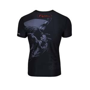Ropa de impresión digital, personalización de ropa deportiva de manga larga para hombres, camiseta de compresión y protector de erupción Bjj para hombres - Product Image 3