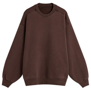 Sweat-shirt à col rond marron pour homme, en coton doux, manches longues, vêtements de sport décontractés, sweat-shirt en tissu doux, vêtements de détente pour tous les jours - Product Image 1