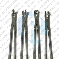 Kit de pinces dentaires équines professionnelles 4 pièces outils d'extraction de dents de cheval Instruments vétérinaires en acier inoxydable