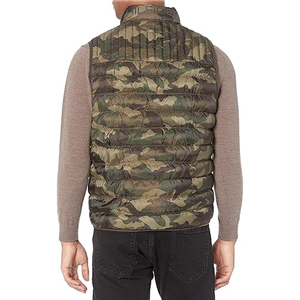 Gilet d'hiver épais pour hommes gilet bouffant résistant à l'eau fermeture lavé hommes gilet coupe-vent - Product Image 3