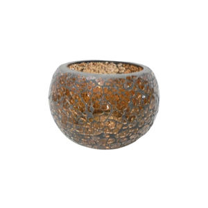 Decoración navideña mosaico votivo redondo de Metal diseño de lujo tarro de vela votiva para decoración del hogar personalizado - Product Image 3