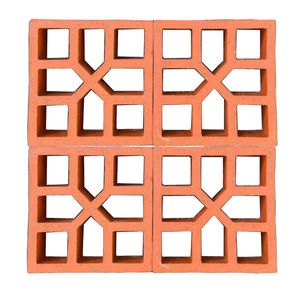 Clôture Rouge Briques En Terre Cuite Décoratif Creux Mur Carrelage Argile Brise Bloc Argile Bloc De Ventilation En Terre Cuite Bloc De Ventilation - Product Image 1