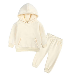 Mono de Manga Larga para Niños al por Mayor, Sudadera con Capucha y Cremallera de Forro Polar para Niños, Conjuntos de Chándal Personalizados para Niños de Otoño e Invierno - Product Image 4