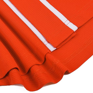 Camiseta de Béisbol Personalizada Naranja de Manga Corta Unisex, Ropa Deportiva de Poliéster que Absorbe la Humedad, Impresión por Sublimación Completa, Logotipo Frontal - Product Image 5
