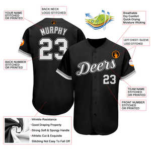 Auténtico proveedor de camisetas de béisbol al por mayor, transpirable, ligero, tejido de secado rápido, resistente a la humedad, diseño cosido duradero - Product Image 6
