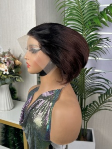 100% Raw human hair High Density 13*4 <b>pixie</b> <b>wig</b> lace frontal <b>wig</b> - Product Image 4