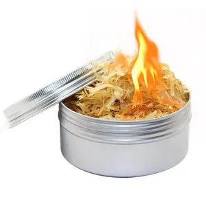 Encendedores de lana de madera 100% Todos los arrancadores de fuego naturales Paquete de virutas de madera de carbón Arrancador de fuego para barbacoa y chimenea - Product Image 2