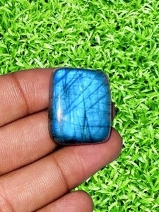 พลอยคาลซิโดนีธรรมชาติทำด้วยมืออัญมณีหลวมโครเมี่ยมสีฟ้าสำหรับทำเครื่องประดับหิน - Product Image 2