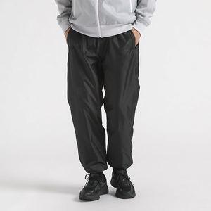 กางเกงผ้าไนลอนเอวสูงน้ำหนักเบากันรอยยับสำหรับผู้ชายกางเกงกีฬาลำลองทรงพอดีตัวแบนกางเกงแฟชั่น - Product Image 4