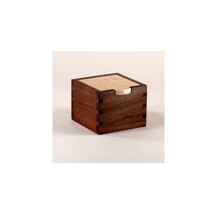 Cuenco de sal de azúcar de madera de bambú de 2 compartimentos de diseño maravilloso con tapa, contenedor decorativo moderno redondo para herramientas de hierbas y especias - Product Image 3