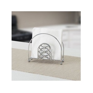 Modern sleek wire <b>tissue</b> <b>holder</b> for home <b>kitchen</b> and office with elegant durable metal frame and handcrafted style - Product Image 2