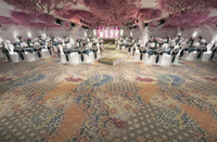Tapis moderne et unique pour salon, fabriqué en Chine, tapis Axminster imprimé de luxe pour casino et hôtel, tapis mural de haute qualité